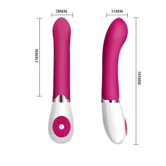 ויברטור סיליקון לנקודת הג'י 30 תכניות רטט DANIEL 19.5cm PRETTY LOVE , ורוד, 4 image