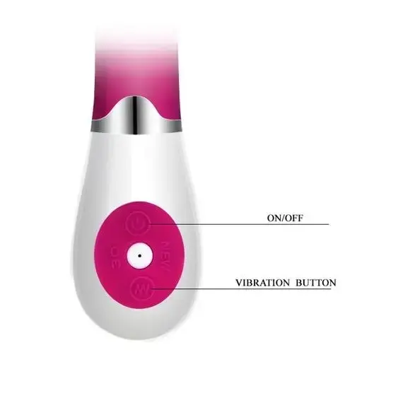 ויברטור סיליקון לנקודת הג'י 30 תכניות רטט DANIEL 19.5cm PRETTY LOVE , ורוד, 5 image