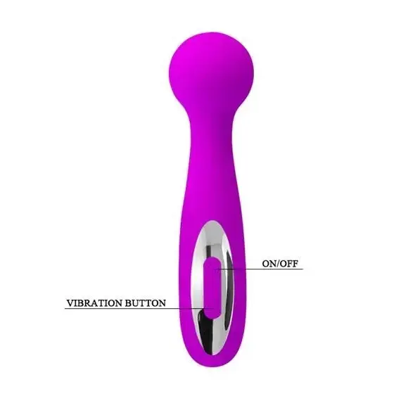 ויברטור מגיק וונד נטען עם 12 מהירויות WADE MASSAGER PRETTY LOVE , סגול, 3 image