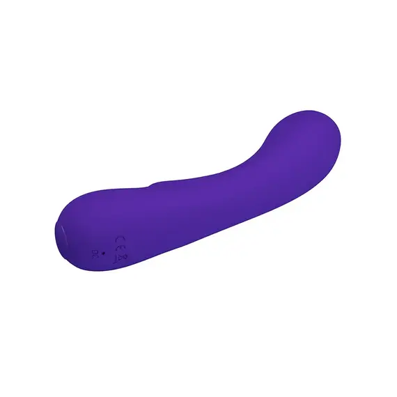 ויברטור חדיש במיוחד לנקודת הג'י ולדגדגן | נטען, 100% | סיליקון רפואי | עמיד במים | 12 מצבי רטט 19.5 cm PRETTY LOVE , סגול, 3 image