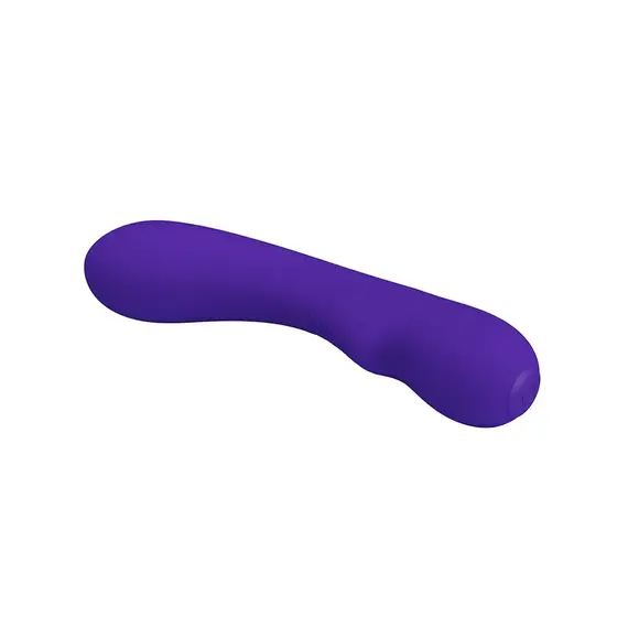 ויברטור חדיש במיוחד לנקודת הג'י ולדגדגן | נטען, 100% | סיליקון רפואי | עמיד במים | 12 מצבי רטט 19.5 cm PRETTY LOVE , סגול, 5 image