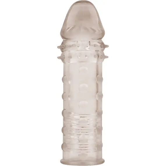 תותב שרוול מאריך ומעבה את איבר המין גומי גמיש ביותר עם הקלה לגירוי נוסף CHISA NOVELTIES, אפור, 2 image