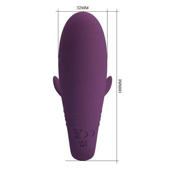 ביצת אהבה מסיליקון רפואי | USB עם 12 תוכניות רטט | אפליקציה | JAYLEEN PRETTY LOVE , סגול, 3 image