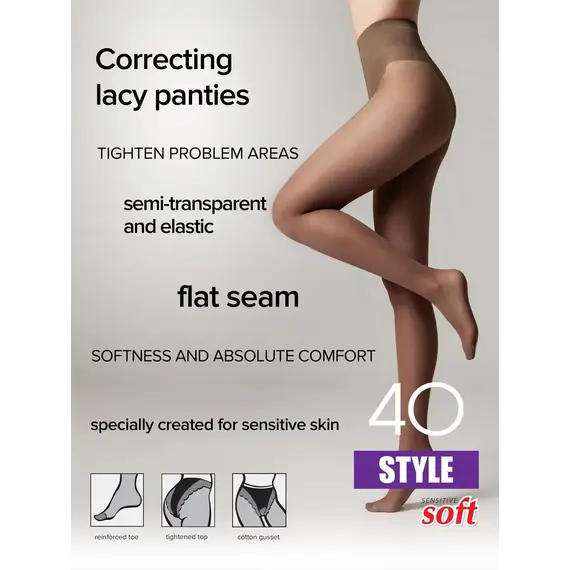 גרביון מחטב בטן 40 דנייר Style CONTE