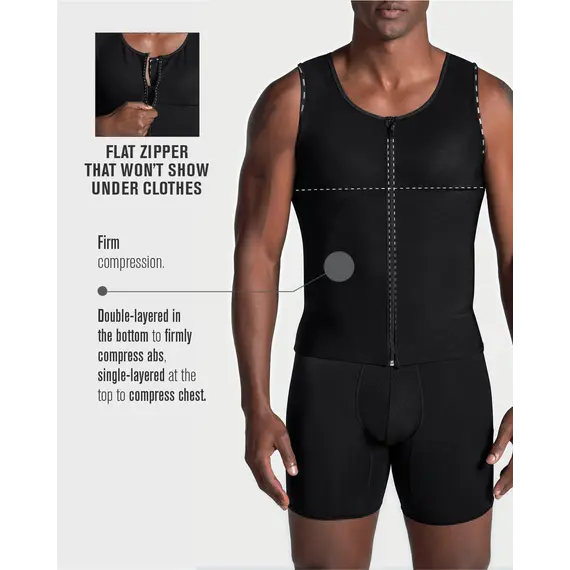 ווסט חיטוב לגבר LEONISA, גוף, 3XL, צבע: גוף,  מידה: 3XL, 6 image