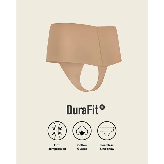 תחתון מחטב חוטיני גבוה ללא תפר 92046 LEONISA, גוף, M, צבע: גוף,  מידה: M, 3 image