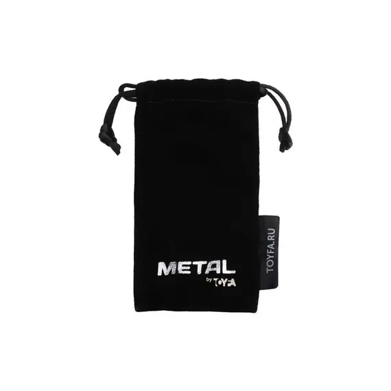 פלאג אנאלי קטן למתחילים | מתכת | מבריק עם אבן חן | 8.2 ס"מ TOYFA, שחור, 4 image