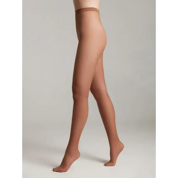 גרביונים מאט עם אפקט טול Tulle 30 Den CONTE, ברונזה, S-2, צבע: ברונזה,  מידה: S-2, 2 image