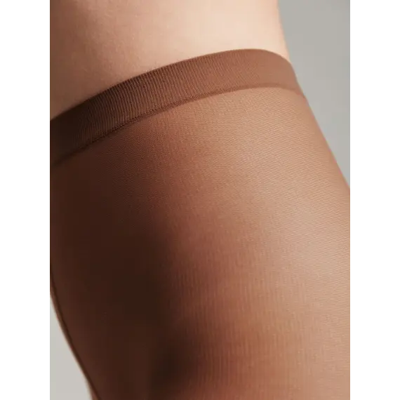 גרביונים מאט עם אפקט טול Tulle 30 Den CONTE, שוקולד, S-2, צבע: שוקולד,  מידה: S-2, 3 image