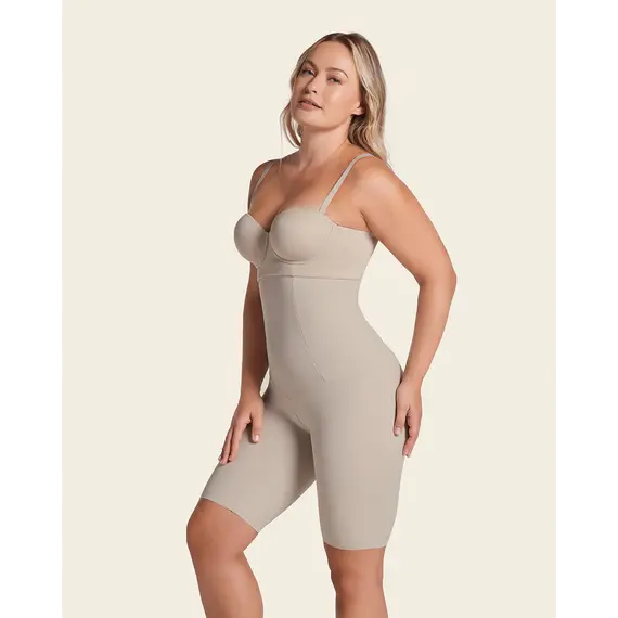 מחטב גבוה עם רגל ללא תפר 12940 LEONISA, גוף, S, צבע: גוף,  מידה: S, 4 image