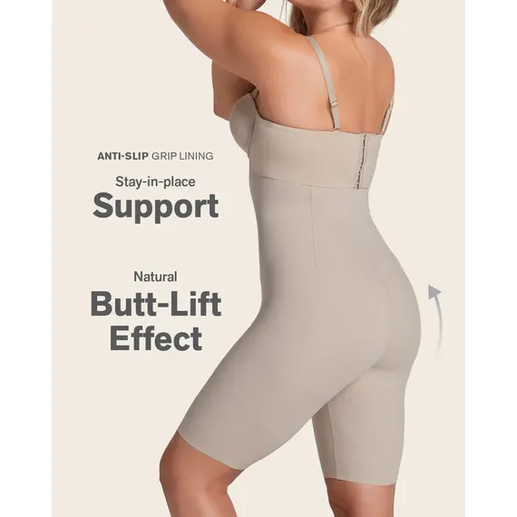 מחטב גבוה עם רגל ללא תפר 12940 LEONISA, גוף, S, צבע: גוף,  מידה: S, 2 image