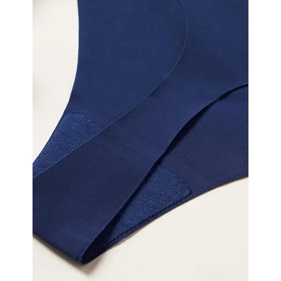 תחתון חוטיני ללא תפר מיקרופייבר | Zero Feel String EX, כחול, SLOGGI, XS, צבע: כחול,  מידה: XS, 2 image