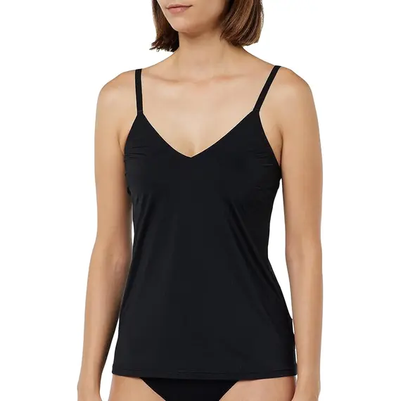 טופ | גופיית ספגטי סאטן לנשים של סלוגי | גזרה רחבה |  HAPPY MICRO SPAGHETTI TOP