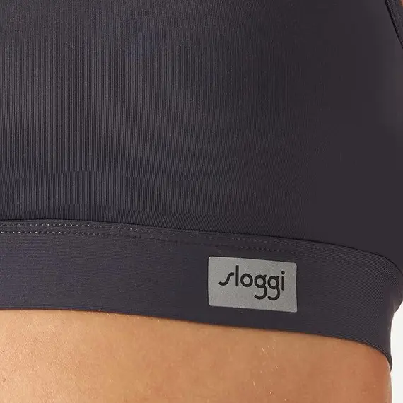 סלוגי טופ | חזיית ספורט עם ריפוד נשלף | WOMEN MOVE FLEX P, אפור, SLOGGI, 70C, צבע: אפור,  מידה: 70C, 3 image