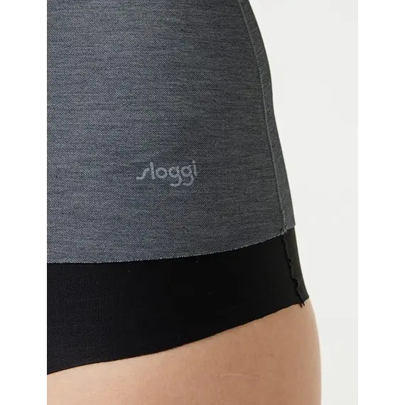 גופיה ללא תפר עם ריפוד קל של סלוגי | מודאל | ZERO FELL NATURAL SHIRT 02, אפור, SLOGGI, XS, צבע: אפור,  מידה: XS