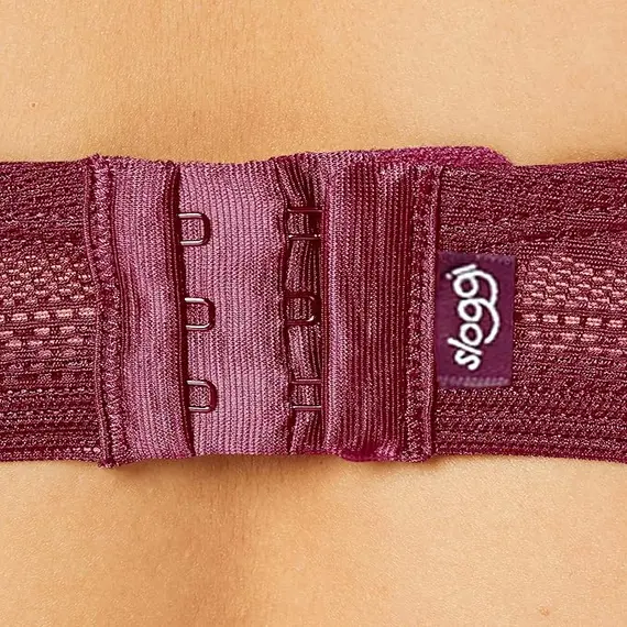 חזייה של סלוגי | חזייה מרופדת עם ברזלים | ZERO LACE WHP, דובדבן, SLOGGI, 70D, צבע: דובדבן,  מידה: 70D