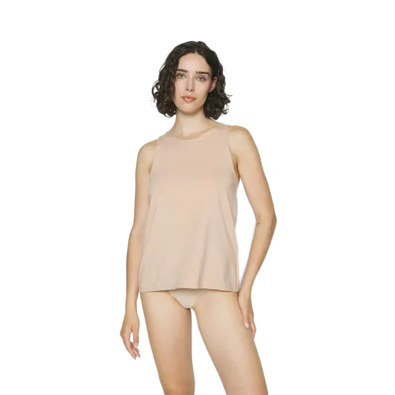 גופיית כותנה לנשים של סלוגי | HAPPY COTTON TANK TOP, גוף, SLOGGI, XS, צבע: גוף,  מידה: XS