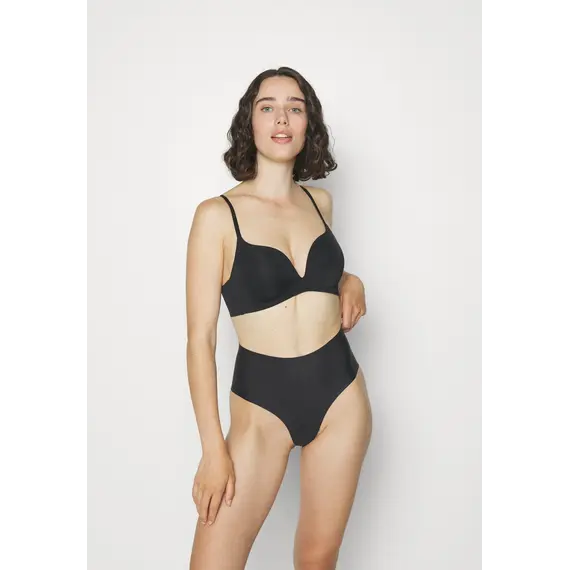 סלוגי | חזייה מרופדת ללא עצם | HAPPY MICRO P, שחור, SLOGGI, L, צבע: שחור,  מידה: L, 3 image