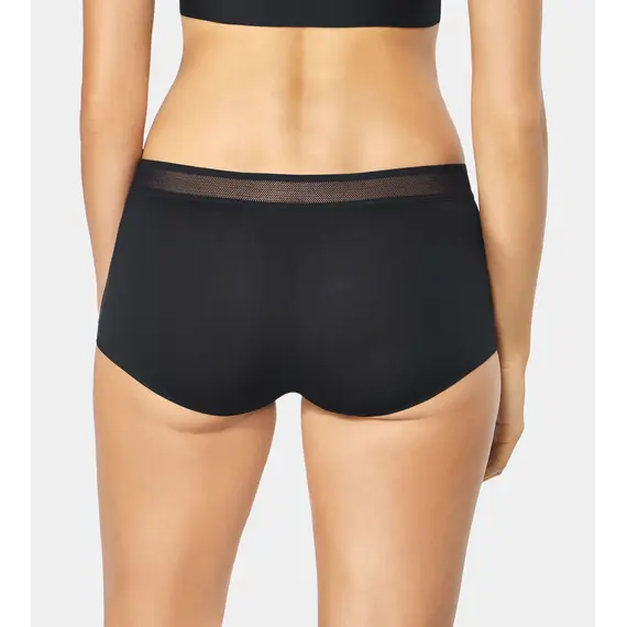 תחתוני בוקסר כותנה לנשים EWER FRESH SHORTY, שחור, SLOGGI, XS, צבע: שחור,  מידה: XS, 3 image