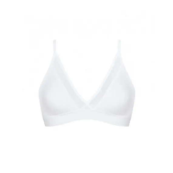 חזיית סלוגי כותנה ללא ריפוד EWER FRESH H N N, לבן, SLOGGI, 75B, צבע: לבן,  מידה: 75B, 2 image