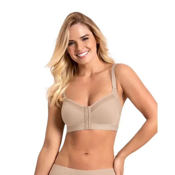 חזייה לאחר ניתוח עם ריפוד קל וסגירה קדמית 011936 LEONISA,, צבע: גוף,  מידה: 85B