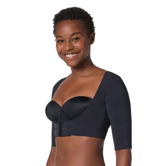 מחטב לחץ עם שרוול לאחר ניתוח 015790 LEONISA, שחור, M, צבע: שחור,  מידה: M, 2 image