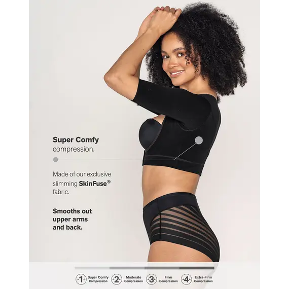 מחטב לחץ עם שרוול לאחר ניתוח 015790 LEONISA, שחור, M, צבע: שחור,  מידה: M, 5 image