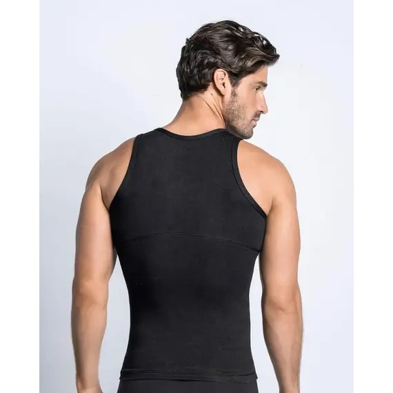 גופיית חיטוב מקצועית לגבר 035013 LEONISA, שחור, S, צבע: שחור,  מידה: S, 2 image