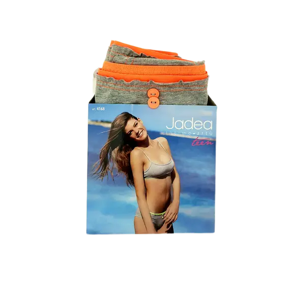 סט גוזיה ותחתון דגם 4168 JADEA , S, אפור-כתום, צבע: אפור-כתום,  מידה: S