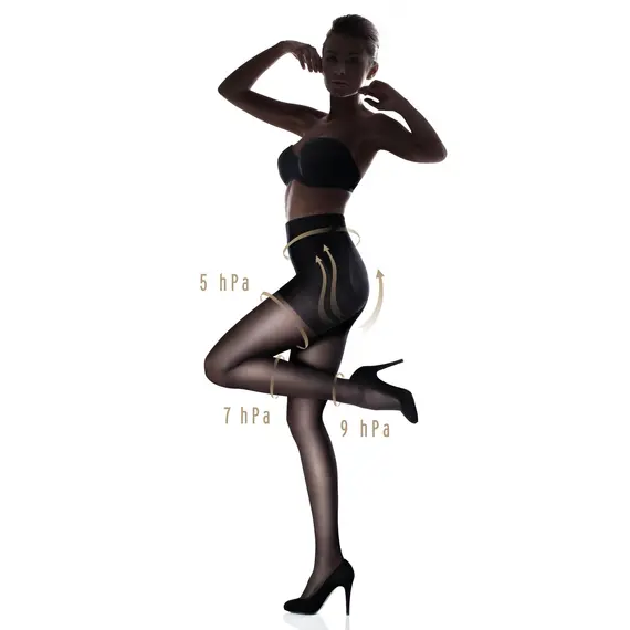 גרביון מחטב רגל ובטן 40 דנייר PLUS UP40 MARILYN, גוף, S-2, צבע: גוף,  מידה: S-2, 4 image