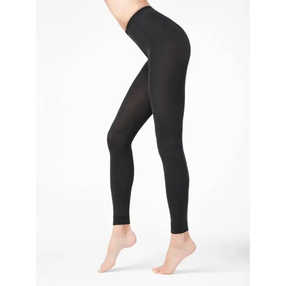 טייץ מויסקוזה וקשמיר 250 דנייר CASHMERE LEGGINGS CONTE, שחור, M-3, צבע: שחור,  מידה: M-3