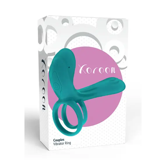 טבעת הוויברטור דוחה אורגזמה וגורמת לזקפה | Couples Vibrator Ring SCALA, ירוק