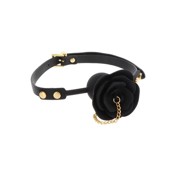 מחסום לפה גאג מסיליקון | צורה של ורד מפתה | BDSM  TABOOM