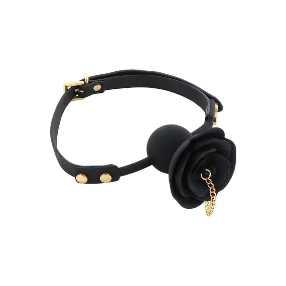 מחסום לפה גאג מסיליקון | צורה של ורד מפתה | BDSM TABOOM, 4 image