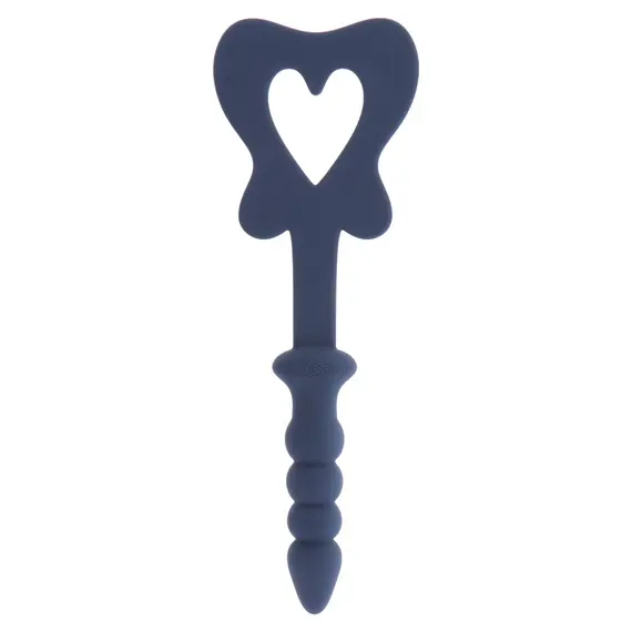 פלאג | דילדו עם שוט | Silicone Paddle and Plug | BLUE