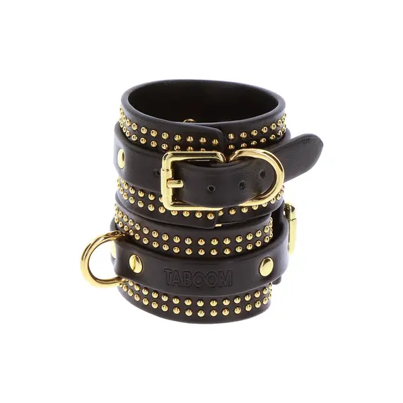 אזיקים אקסקלוסיבים לידיים | ציפוי זהב ודמוי עור | BDSM TABOOM, 8 image