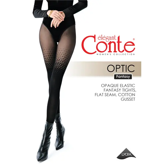 גרביונים מעוצבים בעובי 70/30 דנייר CONTE OPTIC