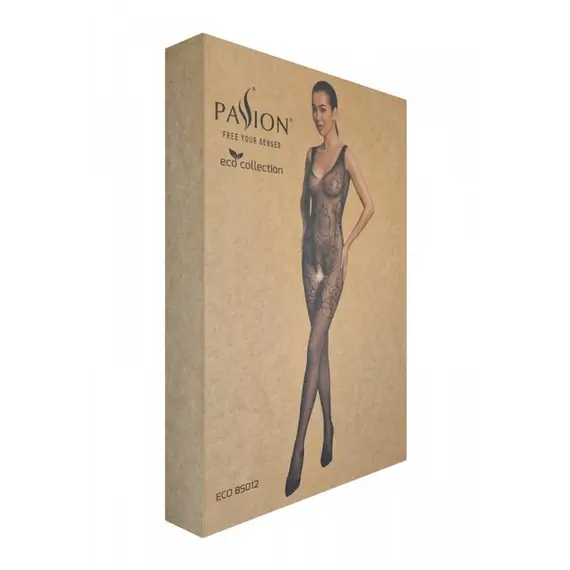 גרביון גוף עם מפשעון חשוף דגם ECO BS012 PASSION, שחור, S-L (ONE SIZE), 2 image