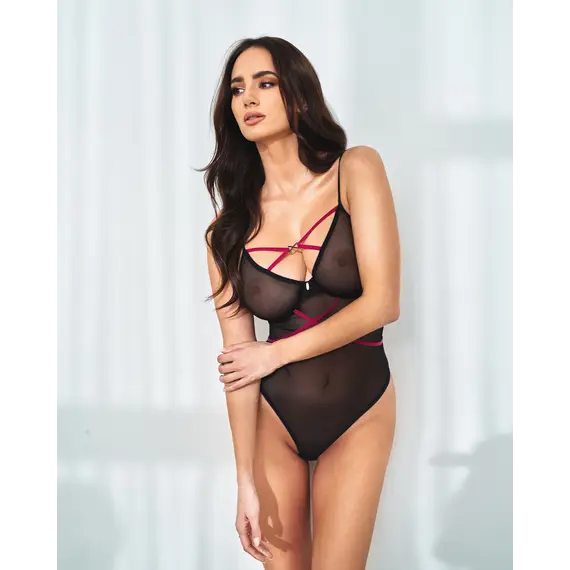 בגד גוף סקסי NOVENES OBSESSIVE, שחור, XS-S, צבע: שחור,  מידה: XS-S, 8 image