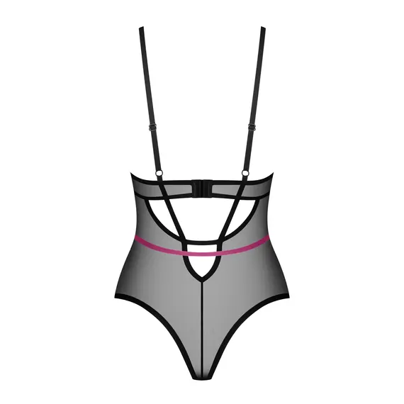 בגד גוף סקסי NOVENES OBSESSIVE, שחור, XS-S, צבע: שחור,  מידה: XS-S, 3 image