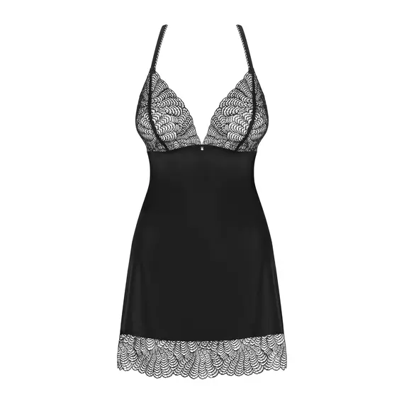 כותונת סאטן עם חוטיני תואם CHICCANTA