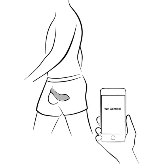 טבעת רטט זוגית לפין עם חוליית התאמה | שלט ואפליקציה | 10 רמות עוצמה | ווי-וייב בונד | BOND WE VIBE, שחור, 14 image