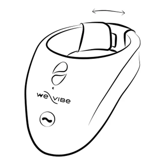 טבעת רטט זוגית לפין עם חוליית התאמה BLACK