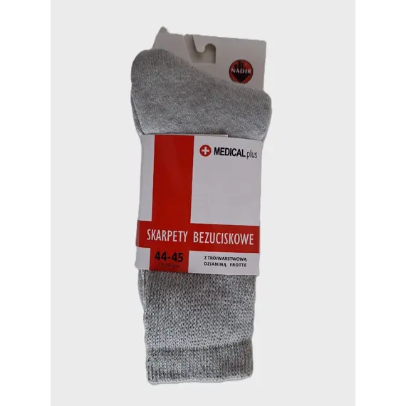 גרביים ללא לחץ | רגל סוכרתית, להגנה, לכאבים ולרגישות | MEDICAL PLUS | NADIR, כחול, 39-41, צבע: כחול,  מידה: 39-41, 3 image