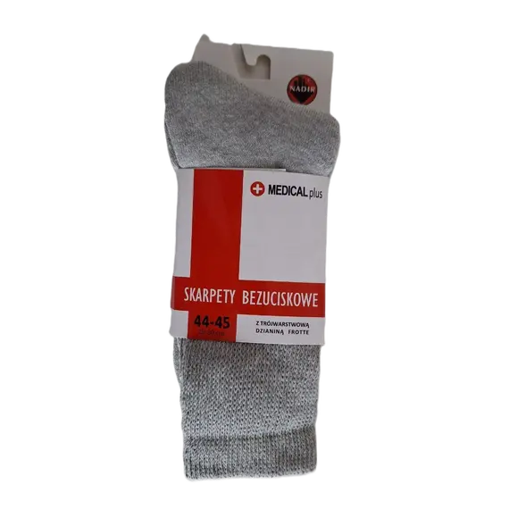 גרביים ללא לחץ | רגל סוכרתית, להגנה, לכאבים ולרגישות | MEDICAL PLUS | NADIR, כחול, 39-41, צבע: כחול,  מידה: 39-41, 2 image