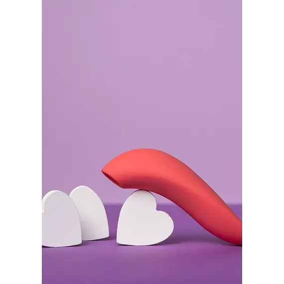 ויברטור יונק עם אפליקציה, שאפשר להניח על הבטן | ווי-וייב מלט | MELT | WE VIBE, כתום-ורוד, צבע: כתום-ורוד, 8 image