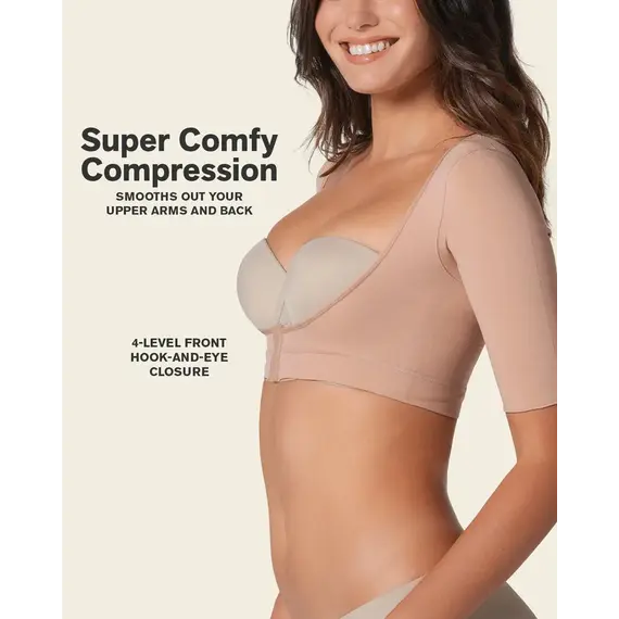 מחטב לחץ עם שרוול לאחר ניתוח 015790 LEONISA, גוף, L, צבע: גוף,  מידה: L