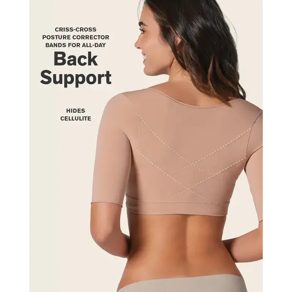 מחטב לחץ עם שרוול לאחר ניתוח 015790 LEONISA, גוף, L, צבע: גוף,  מידה: L, 3 image