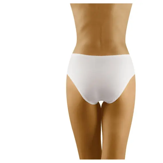 תחתון אלגנטי ממיקרופייבר | גזרה קלאסית | POLY WOLBAR, לבן, XL, צבע: לבן,  מידה: XL, 3 image