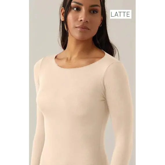 סריג עם צווארון פתוח מ​קשמיר ​ומודאל | שרוול ארוך | דגם 4064 | JADEA , אפור, S, צבע: אפור,  מידה: S, 4 image